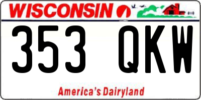 WI license plate 353QKW