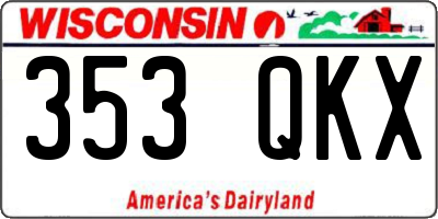 WI license plate 353QKX