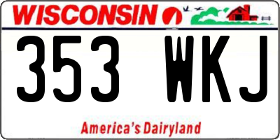 WI license plate 353WKJ