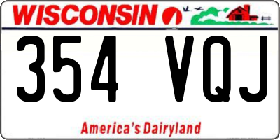WI license plate 354VQJ