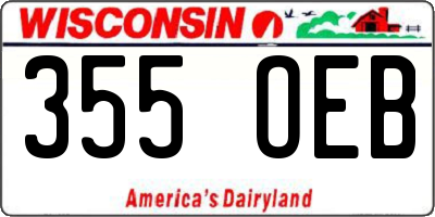 WI license plate 355OEB