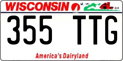 WI license plate 355TTG