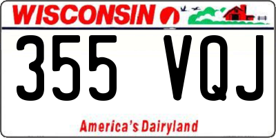 WI license plate 355VQJ