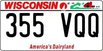 WI license plate 355VQQ