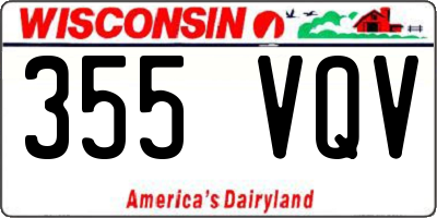 WI license plate 355VQV