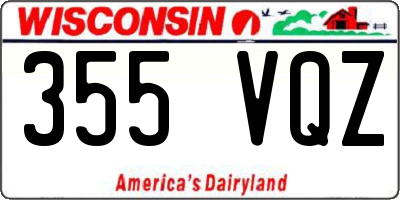 WI license plate 355VQZ