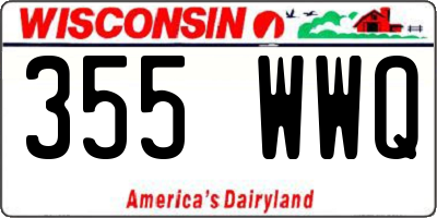 WI license plate 355WWQ