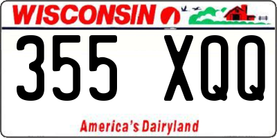 WI license plate 355XQQ