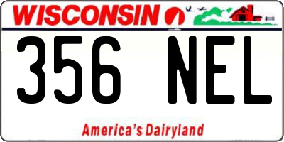 WI license plate 356NEL