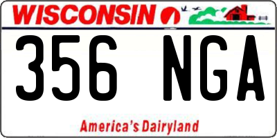 WI license plate 356NGA