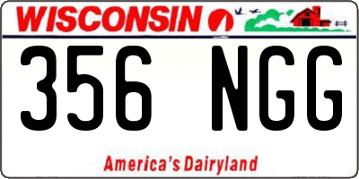 WI license plate 356NGG