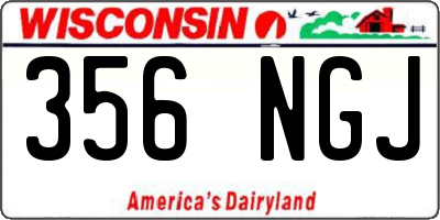 WI license plate 356NGJ