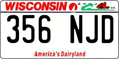 WI license plate 356NJD
