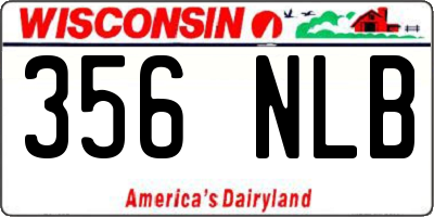 WI license plate 356NLB
