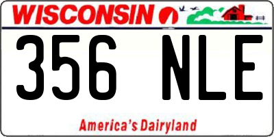 WI license plate 356NLE