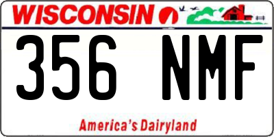 WI license plate 356NMF