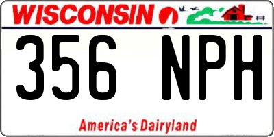 WI license plate 356NPH