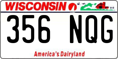 WI license plate 356NQG