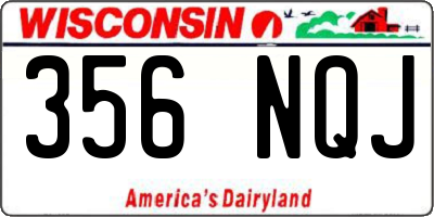 WI license plate 356NQJ