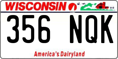 WI license plate 356NQK