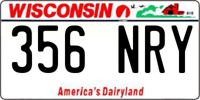 WI license plate 356NRY