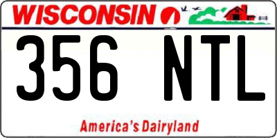 WI license plate 356NTL