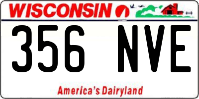 WI license plate 356NVE