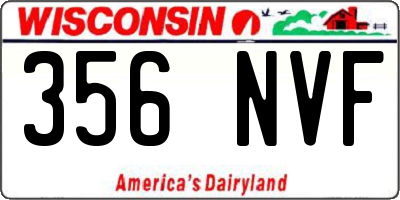 WI license plate 356NVF
