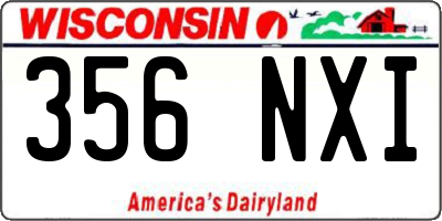 WI license plate 356NXI