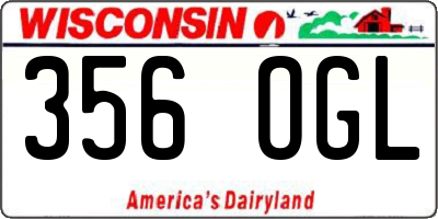 WI license plate 356OGL