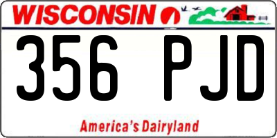 WI license plate 356PJD