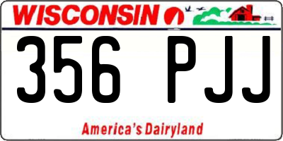 WI license plate 356PJJ