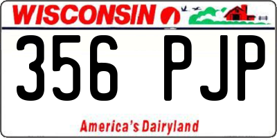 WI license plate 356PJP