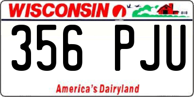 WI license plate 356PJU