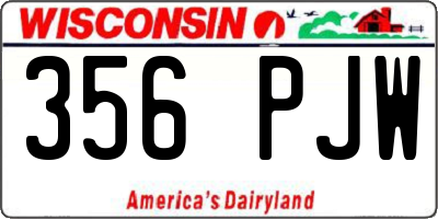WI license plate 356PJW
