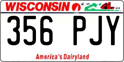 WI license plate 356PJY