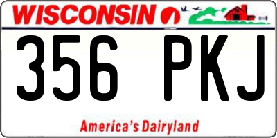 WI license plate 356PKJ