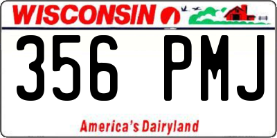 WI license plate 356PMJ