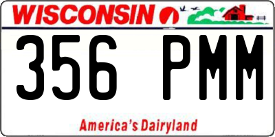 WI license plate 356PMM