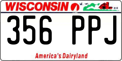 WI license plate 356PPJ