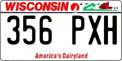 WI license plate 356PXH