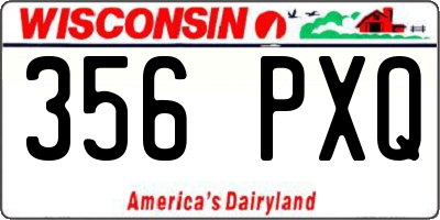 WI license plate 356PXQ