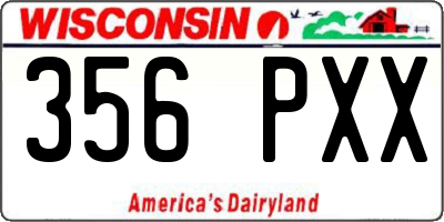 WI license plate 356PXX