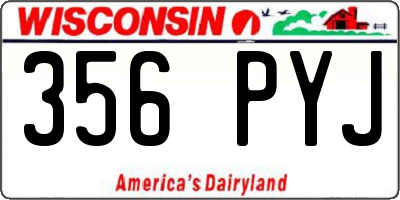 WI license plate 356PYJ