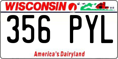 WI license plate 356PYL