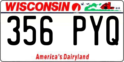 WI license plate 356PYQ