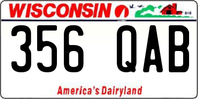WI license plate 356QAB