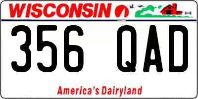 WI license plate 356QAD