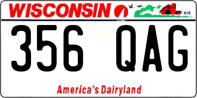 WI license plate 356QAG