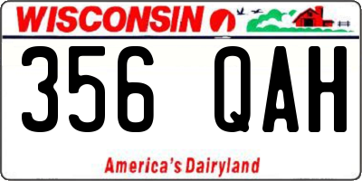 WI license plate 356QAH